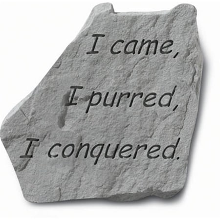 Kay Berry - Inc. I Came-I Purred-I Conquered - Garden Accent - 9 Inches x 9 Inches KA313573